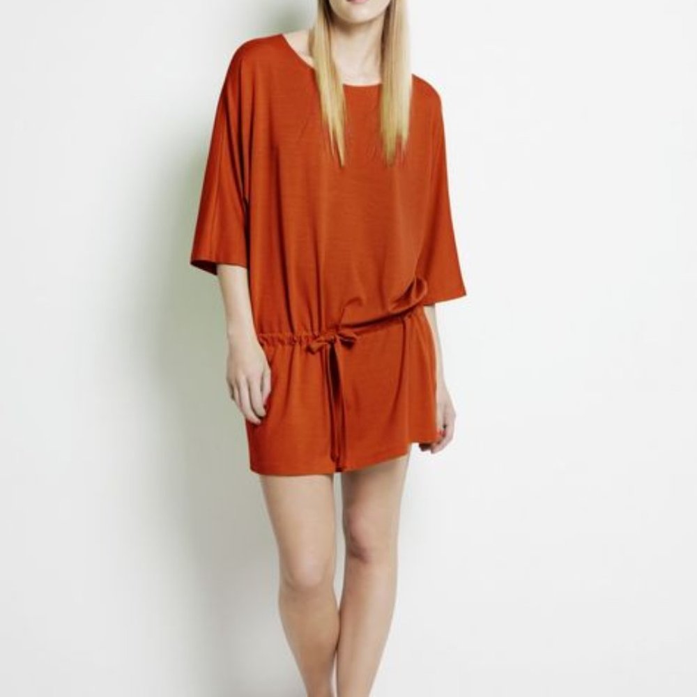 marimekko Limu Tunic Dress Vermillion Orange